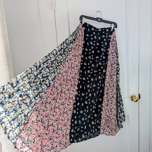 Free People Kaia Floral Maxi Skirt Boho Festival Size Medium - Picture 8 of 13